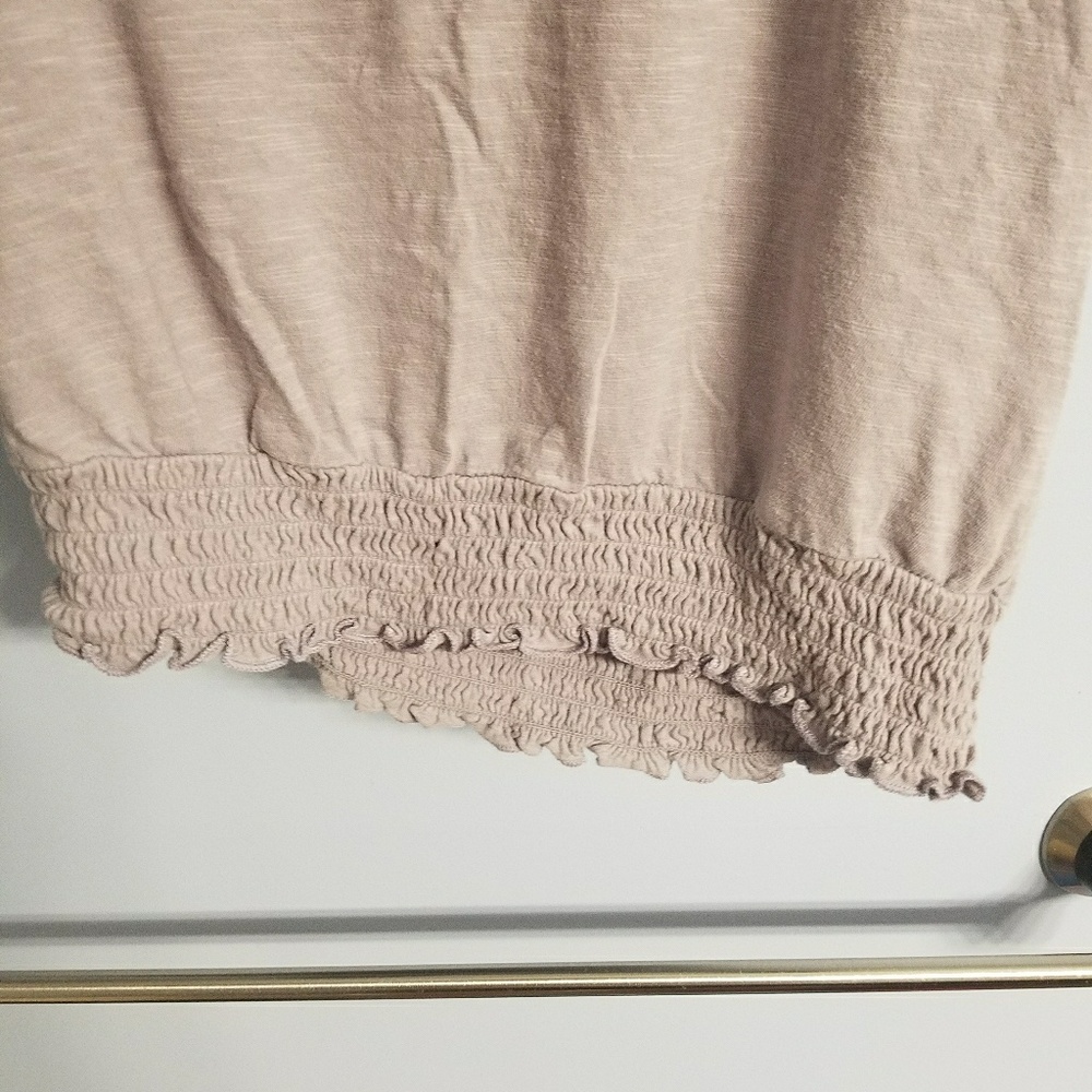 Purple One Shoulder Ruffle Top Medium - Picture 3 of 5